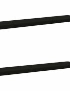 vidaXL Калъфи за пейки 2 части VUGHT 2 pcs 100% полиестер Черно
