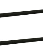 vidaXL Калъфи за пейки 2 части VUGHT 2 pcs 100% полиестер Черно