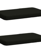 vidaXL Калъфи за пейки 2 части VUGHT 2 pcs 100% полиестер Черно