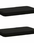 vidaXL Калъфи за пейки 2 части VUGHT 2 pcs 100% полиестер Черно