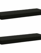 vidaXL Калъфи за пейки 2 части VUGHT 2 pcs 100% полиестер Черно