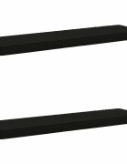 vidaXL Калъфи за пейки 2 части VUGHT 2 pcs 100% полиестер Черно