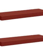 vidaXL Калъфи за пейки 2 части VUGHT 2 pcs 100% полиестер Червено