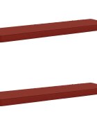 vidaXL Калъфи за пейки 2 части VUGHT 2 pcs 100% полиестер Червено