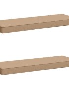 vidaXL Калъфи за пейки 2 части VUGHT 2 pcs 100% полиестер Пясък
