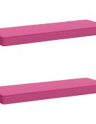 vidaXL Калъфи за пейки 2 части VUGHT 2 pcs 100% полиестер Розово
