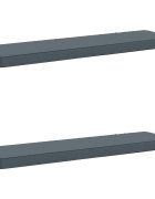 vidaXL Калъфи за пейки 2 части VUGHT 2 pcs 100% полиестер Синьо