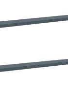 vidaXL Калъфи за пейки 2 части VUGHT 2 pcs 100% полиестер Синьо