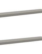 vidaXL Калъфи за пейки 2 части VUGHT 2 pcs 100% полиестер Сиво