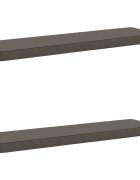 vidaXL Калъфи за пейки 2 части VUGHT 2 pcs 100% полиестер Сиво