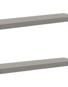 vidaXL Калъфи за пейки 2 части VUGHT 2 pcs 100% полиестер Сиво