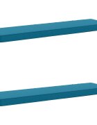vidaXL Калъфи за пейки 2 части VUGHT 2 pcs 100% полиестер Светлосиньо