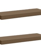 vidaXL Калъфи за пейки 2 части VUGHT 2 pcs 100% полиестер Таупе
