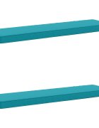 vidaXL Калъфи за пейки 2 части VUGHT 2 pcs 100% полиестер Тюркоаз