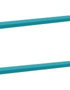 vidaXL Калъфи за пейки 2 части VUGHT 2 pcs 100% полиестер Тюркоаз