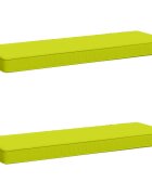 vidaXL Калъфи за пейки 2 части VUGHT 2 pcs 100% полиестер Яркозелено.