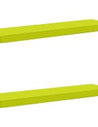 vidaXL Калъфи за пейки 2 части VUGHT 2 pcs 100% полиестер Яркозелено.