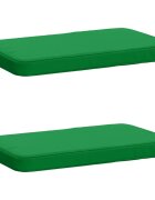 vidaXL Калъфи за пейки 2 части VUGHT 2 pcs 100% полиестер Зелено