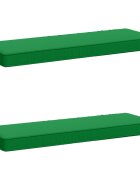 vidaXL Калъфи за пейки 2 части VUGHT 2 pcs 100% полиестер Зелено
