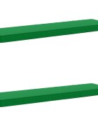 vidaXL Калъфи за пейки 2 части VUGHT 2 pcs 100% полиестер Зелено