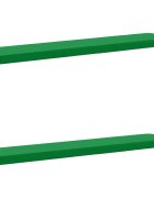 vidaXL Калъфи за пейки 2 части VUGHT 2 pcs 100% полиестер Зелено