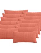 vidaXL Калъфка за възглавница 12 pcs ALMELO Червено оранжево кордурой