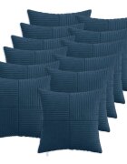 vidaXL Калъфка за възглавница 12 pcs ALMELO Морски син 40 x 40 cm