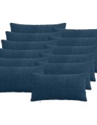 vidaXL Калъфка за възглавница 12 pcs ALMELO Морски син 40 x 80 cm
