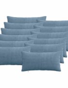 vidaXL Калъфка за възглавница 12 pcs ALMELO Синьо 40 x 80 cm кордурой
