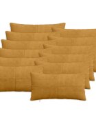vidaXL Калъфка за възглавница 12 pcs ALMELO Жълто 40 x 80 cm кордурой