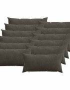 vidaXL Калъфка за възглавница 12 pcs HEERLEN Антрацит 40 x 80 cm