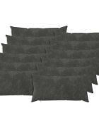 vidaXL Калъфка за възглавница 12 pcs HEERLEN Антрацит 40 x 80 cm