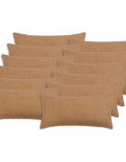 vidaXL Калъфка за възглавница 12 pcs HEERLEN Бежово 40 x 80 cm Букле