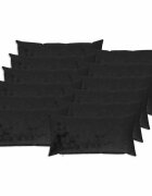 vidaXL Калъфка за възглавница 12 pcs HEERLEN Черно 40 x 80 cm Фланела