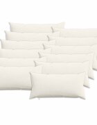vidaXL Калъфка за възглавница 12 pcs HEERLEN Кремаво 40 x 80 cm