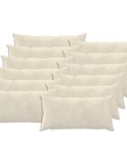 vidaXL Калъфка за възглавница 12 pcs HEERLEN Кремаво 40 x 80 cm
