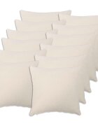 vidaXL Калъфка за възглавница 12 pcs HEERLEN Кремаво 50 x 50 cm Букле