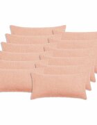 vidaXL Калъфка за възглавница 12 pcs HEERLEN Розово 40 x 80 cm Букле