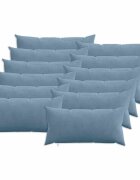 vidaXL Калъфка за възглавница 12 pcs HEERLEN Синьо 40 x 80 cm кордурой