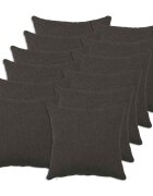 vidaXL Калъфка за възглавница 12 pcs HEERLEN Тъмносиво 40 x 40 cm