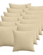 vidaXL Калъфка за възглавница 12 pcs HEERLEN Зелен Сив 50 x 50 cm