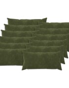 vidaXL Калъфка за възглавница 12 pcs HEERLEN Зелено 40 x 80 cm
