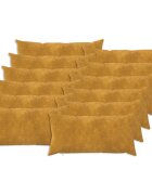 vidaXL Калъфка за възглавница 12 pcs HEERLEN Жълто 40 x 80 cm