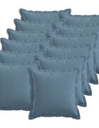 vidaXL Калъфка за възглавница 12 pcs HOUTEN Дънково син 40 x 40 cm