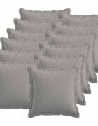 vidaXL Калъфка за възглавница 12 pcs HOUTEN Облачно сиво 40 x 40 cm