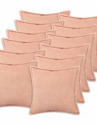 vidaXL Калъфка за възглавница 12 pcs HOUTEN Розово 50 x 50 cm Букле