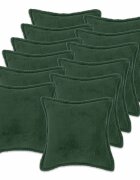vidaXL Калъфка за възглавница 12 pcs HOUTEN Тъмнозелено 50 x 50 cm