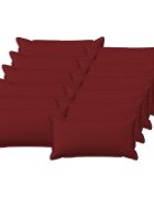 vidaXL Калъфка за възглавница 12 pcs HOUTEN Виненочервен 40 x 80 cm