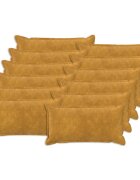 vidaXL Калъфка за възглавница 12 pcs HOUTEN Жълто 40 x 80 cm