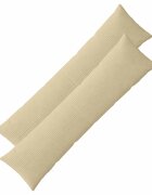 vidaXL Калъфка за възглавница 2 бр. ALMELO Сивозелен 40 x 145 см